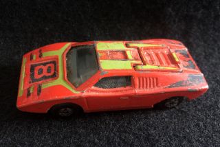 Matchbox Superfast Lamborghini Countach 27 Red Made In England Vintage 1973