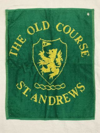 Rare The Old Course St.  Andrews Scotland Collectible Golf Bag Towel