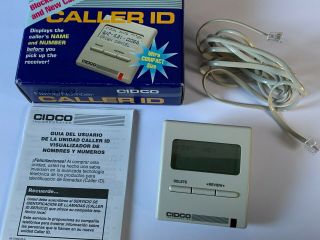 Cidco Name/number Caller Id Model Ja - 25/64 - 18 - - -