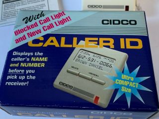 CIDCO Name/Number Caller ID Model JA - 25/64 - 18 - - - 3