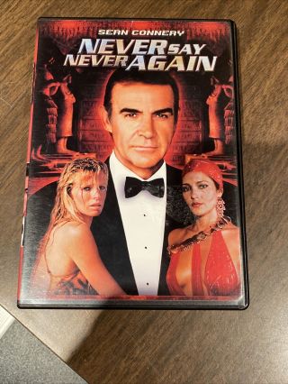 Never Say Never Again Dvd James Bond 007 Sean Connery Kim Basinger Rare Oop