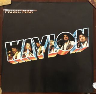 Waylon Jennings ‎– Music Man 1980 Promo Poster Rare Outlaw Country Vintage