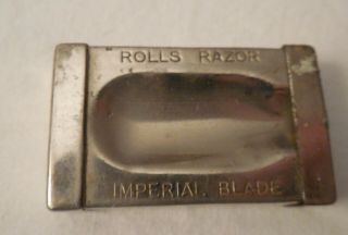Vtg/antique Rolls Razor Imperial Blade In Case England Razor And Case