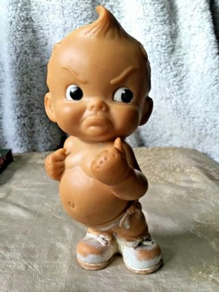 Vintage Baby Boy Bully Boxing Squeak Toy