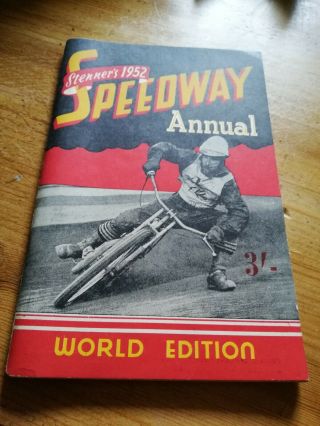 Rare 1952 Stenners Speedway Annual