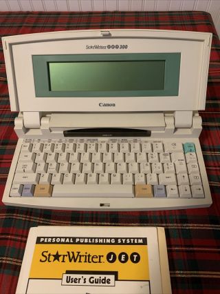 Rare Vintage Canon StarWriter Jet 300 Word Processor - AS - IS 2