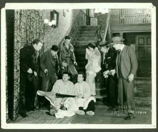 Rare Stan Laurel Oliver Hardy Photo " The Laurel - Hardy Murder Case " 1930