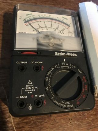 Vintage Radioshack 22 - 221 Multimeter 18 - Range Multitester WOW 2