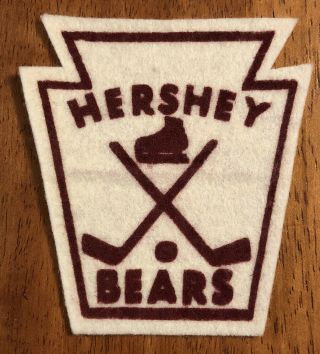 Rare Vintage Ahl American Hockey League Hershey Bears Cloth Patch