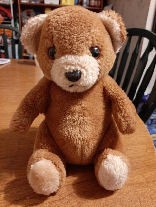 Vintage 10 " Roly - Poly Pot Belly Bear Plush Animal By California Stuffed Toys
