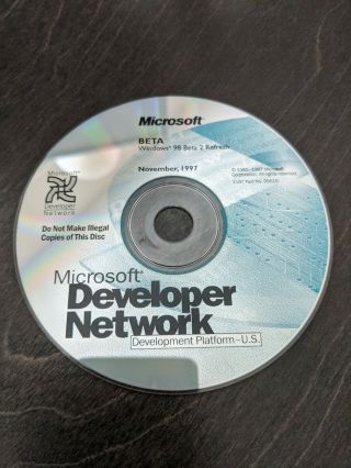Ultra Rare: Microsoft Windows 98 Codename Memphis Beta 2 Refresh Build (msdn)