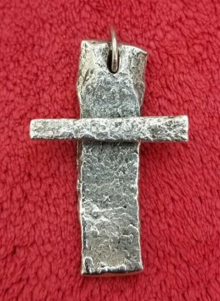 James Avery Rare Retired I Minus Large Heavy Sterling Silver 925 Cross Pendant