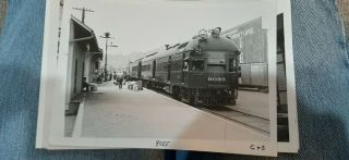 Antique Railroad Photo,  C & O Station Activity,  Marlinton,  West Virginia,  5 X 7,