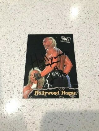Hollywood Hulk Hogan Signed Autographed Rare 1998 Topps Card A