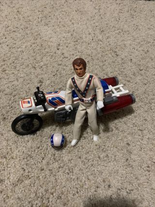 1976 Ideal Evel Knievel Jet Cycle Vintage Rare Toy Classic