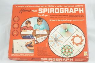 Vintage 1967 Spirograph By Kenner Products Company 401 Rare Red Tray