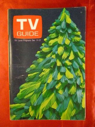 Oregon December 21 1968 Tv Guide Christmas Mickey Mouse At 40 Disney Star Trek