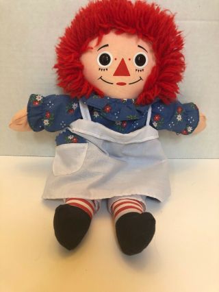 Vintage Raggedy Ann 12” Playskool 1987 Plush Soft Doll