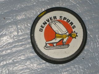 Denver Spurs Puck Wha World Hockey Association Rare Unlicensed Series 1980 