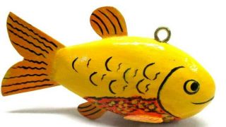 Vintage Jerry Matzen Sunfish Folk Art Fish Spearing Decoy Ice Fishing Lure