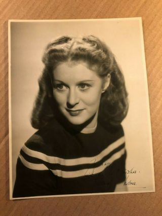 Moira Shearer Stunning Very Rare Early Autographed 7/9 Photo Red Shoes