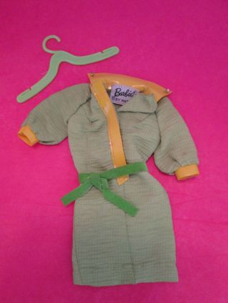 Vintage Barbie 1824 Snap Dash Green Dress In Near