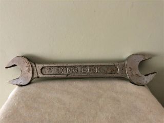 Collectable Rare Vintage King Dick Open Ended Spanner 1 11/16 1 7/8 Large 50cm