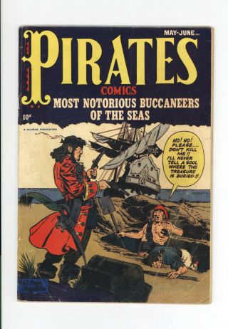 Pirates Comics 2 - Extremely Rare Issue - 1950 Golden Age - Only 2 On Cgc