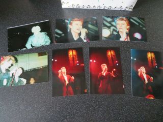 David Bowie - Photos - Rare - 1987 - Press Conferences - Glass Spider Tour X 7