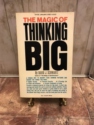 The Magic Of Thinking Big By David J.  Schwartz,  Ph.  D.  (1981) Paperback