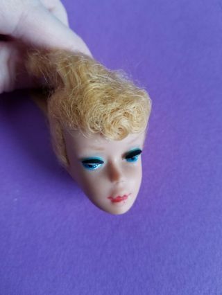 Vintage Ponytail Barbie Head Only For Reroot Or Ooak No Green.