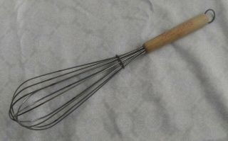 Vintage Antique Vintage Hand Mixer Wire Whip Whisk Primitive Wood Handle