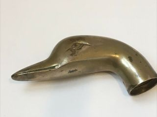 Vintage Brass Duck Head Walking Stick Cane Handle