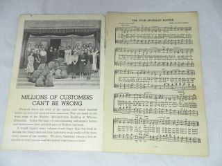 Vintage Watkins A Few Old Favorites Song Book Advertising 1940 Liniment 2