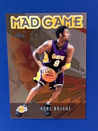 2001 - 02 Topps Chrome - Kobe Bryant - Mad Game Insert - Los Angeles Lakers - Rare