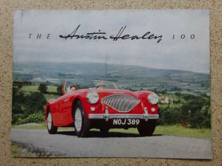 The Austin Healey 100 - Car Sales Brochure - From The 1950 