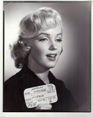 Marilyn Monroe Rare Test Photograph Gentlemen Prefer Blondes Photo