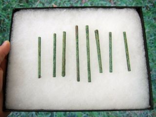 Rare Fine Cache Of G10 Ohio Copper Beads With T&t Archaeological Arrowheads