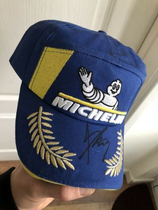 Hand Signed Marc Marquez 2019 Michelin Podium Cap.  Rare.