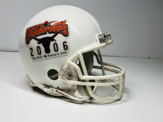 Rare Texas Longhorns 2006 Rose Bowl National Champions Mini Helmet By Riddell