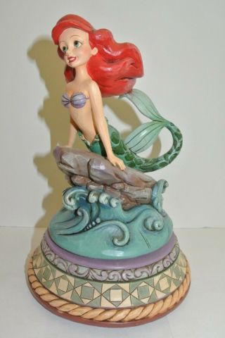 Rare Jim Shore Disney Part Of Your World Ariel Little Mermaid Music Box 4015336