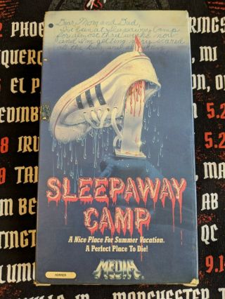 Sleepaway Camp Vhs Media Horror Rare Htf 1984 Bottom Flap Intact.