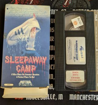 Sleepaway Camp VHS Media horror rare HTF 1984 Bottom flap intact. 2