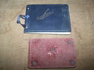 2 Antique Autograph Book/album/handwritten Notes Friendship 1903 & 1930 