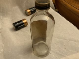 Vintage TROUTMAN ' S COUGH SYRUP 8 Oz Bottle G.  e.  Laboratories,  Inc Shamokin PA 3