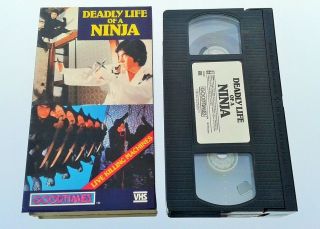 Deadly Life Of A Ninja (vhs 1987) Martial Arts Kung Fu Karate -,  Rare Usa