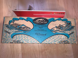Vintage Fleet Line Toy Boat - The Wizard Rare Hard To Find