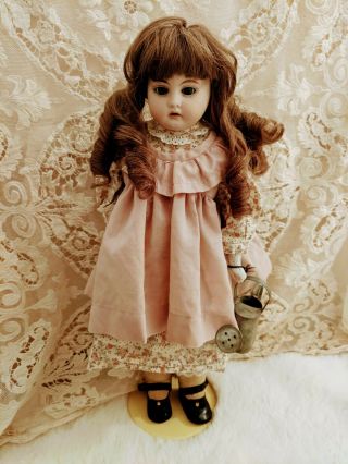Antique German Bisque Doll Heubach 1902 6/0 17 "