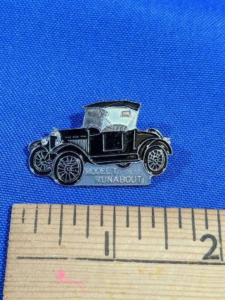 Vintage Model T Runabout Enamel Pin Heavy Metal Antique Auto Ford Brooch Pinback