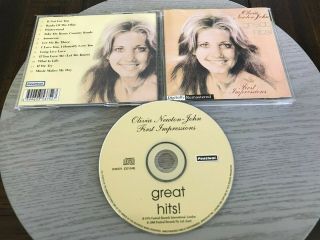 Olivia Newton John - Greatest Hits - First Impressions D35375 Rare Oop Cd
